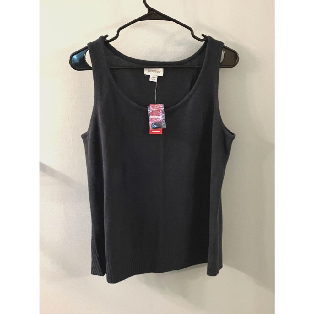Avenue Womens Tank Top Sweater NWT Blue Size 14/16